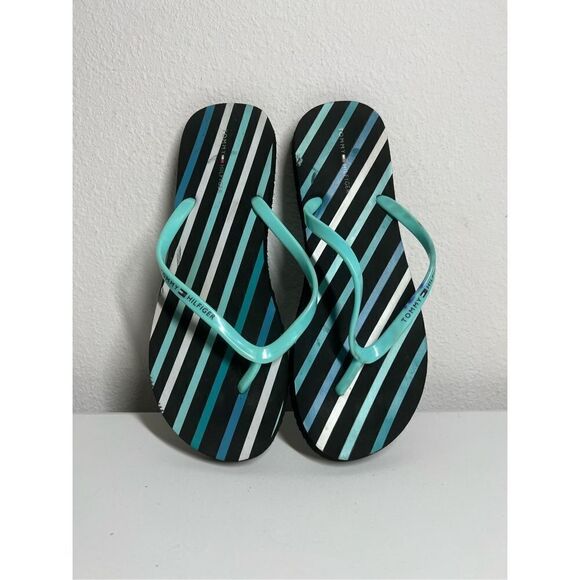 Tommy Hilfiger Flip Flop Sandals Size 9-10 - Picture 1 of 6